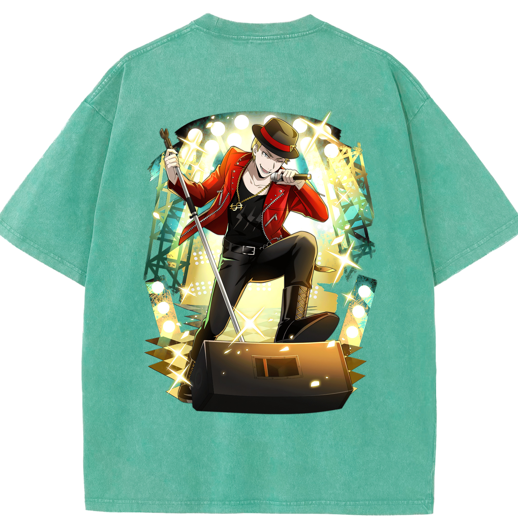 （画像用） 文豪ストレイドッグス Bungo Stray Dogs 綿100% ヴィンテージ風 半袖Tシャツ（背面プリント）